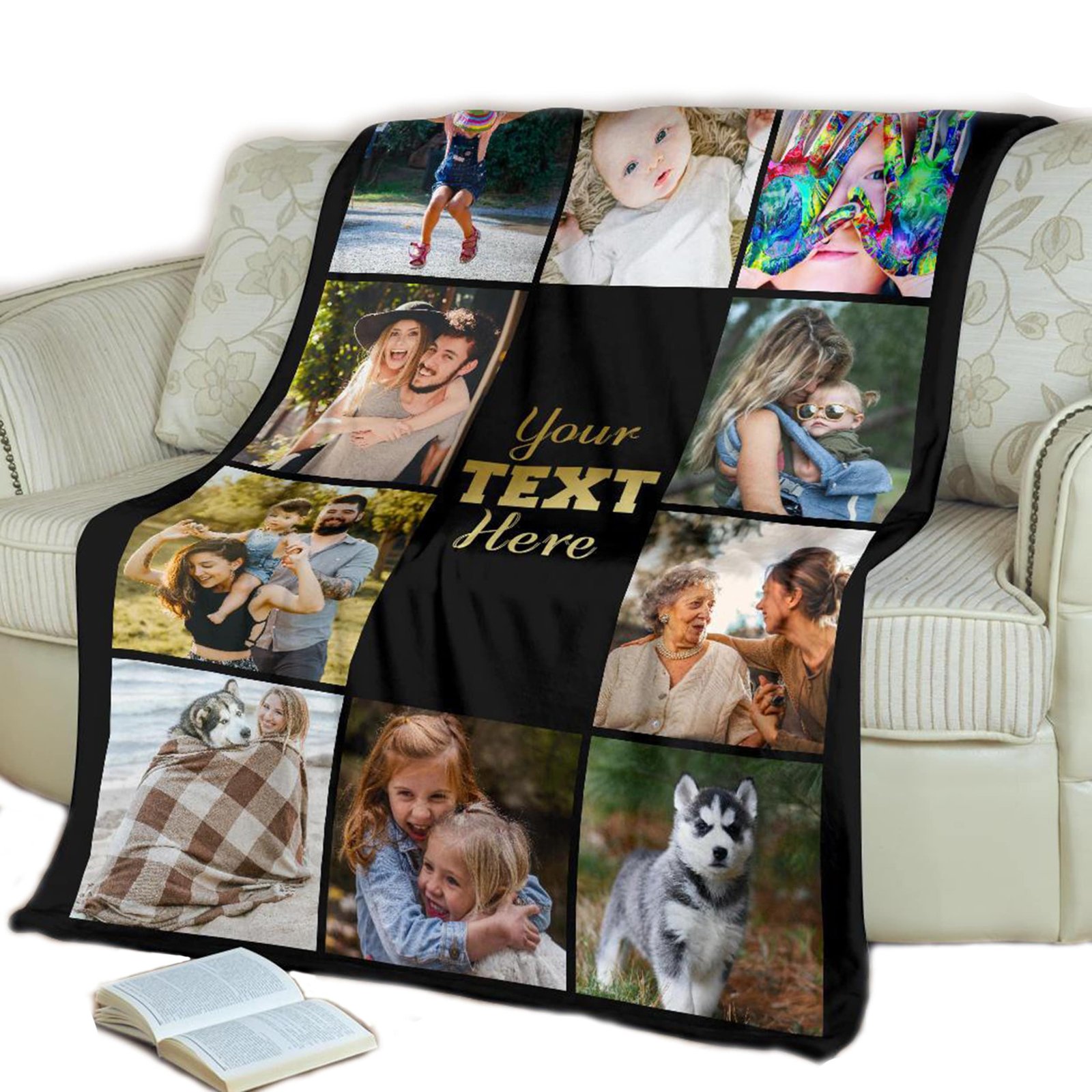 Photo quilt and blanket example 3