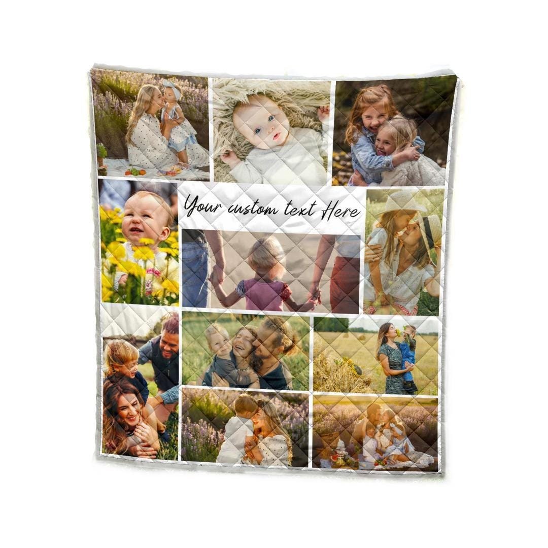 Photo quilt and blanket example 5